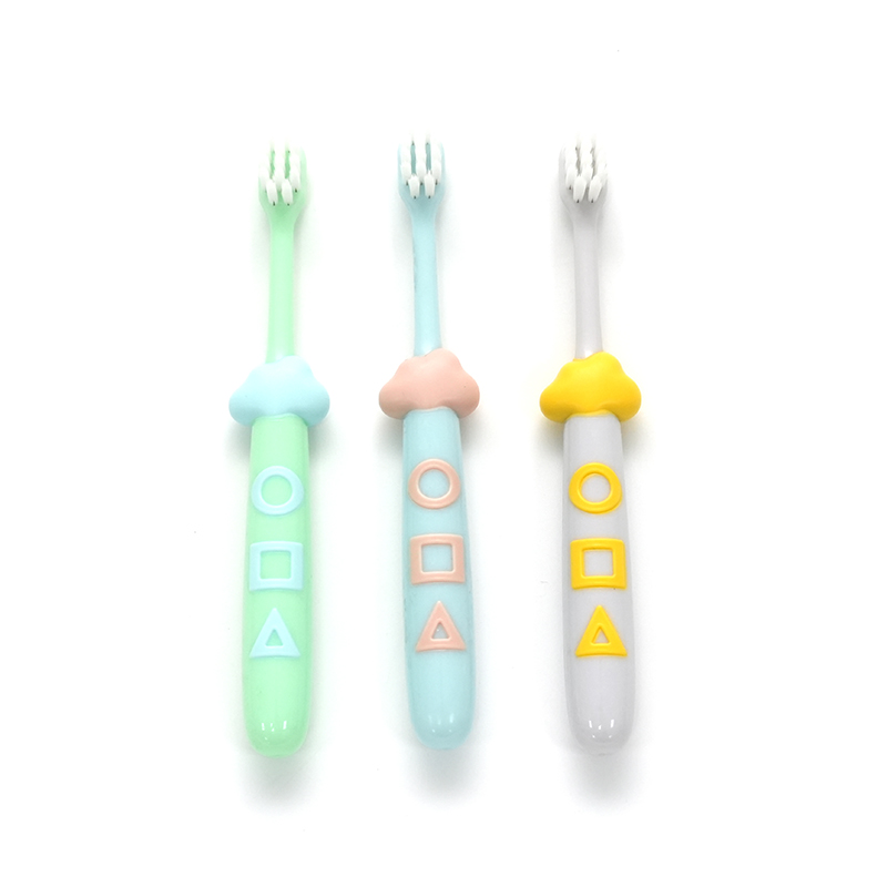 PP/TPE palpate Ultra-fine Mollis PBT Bristle Liberi Deep Purgatio Currus Toothbrush