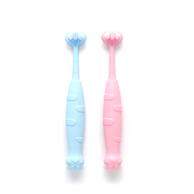 PP/TPE Cat-Claw Style Palpate 3D BrushHead Ultra-finem Mollis PBT Exacutus Horrens Puerorum Altus Purgatio Toothbrush
